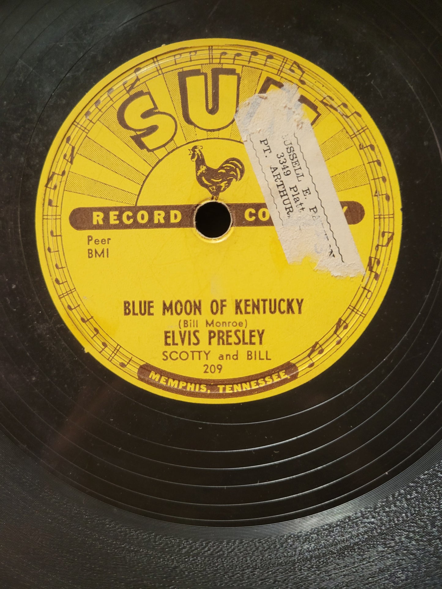Elvis Presley – That's All Right / Blue Moon of Kentucky (Original 1954 SUN 209 78 RPM)