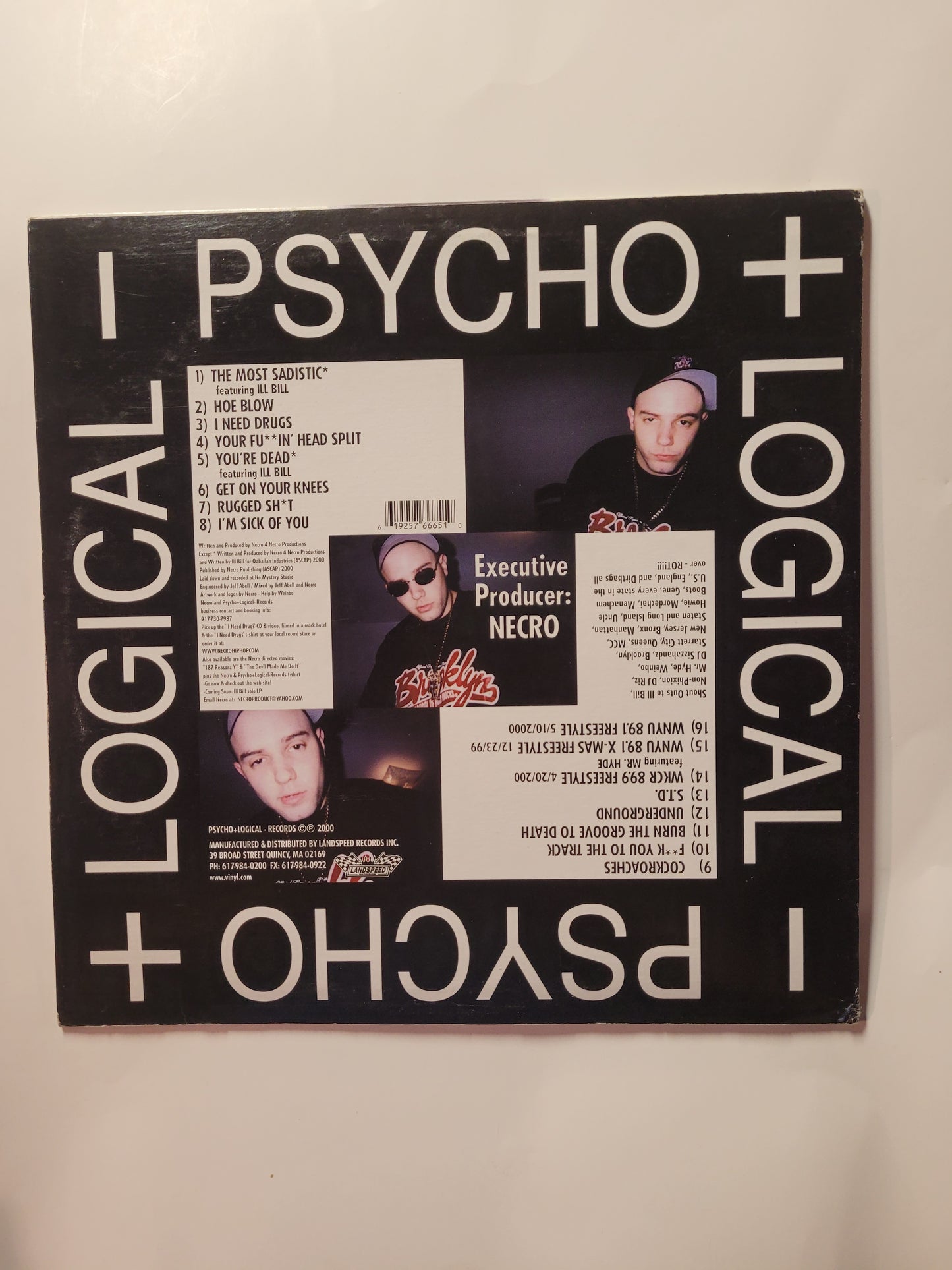 Necro – I Need Drugs (Original 2000 Double Vinyl LP)