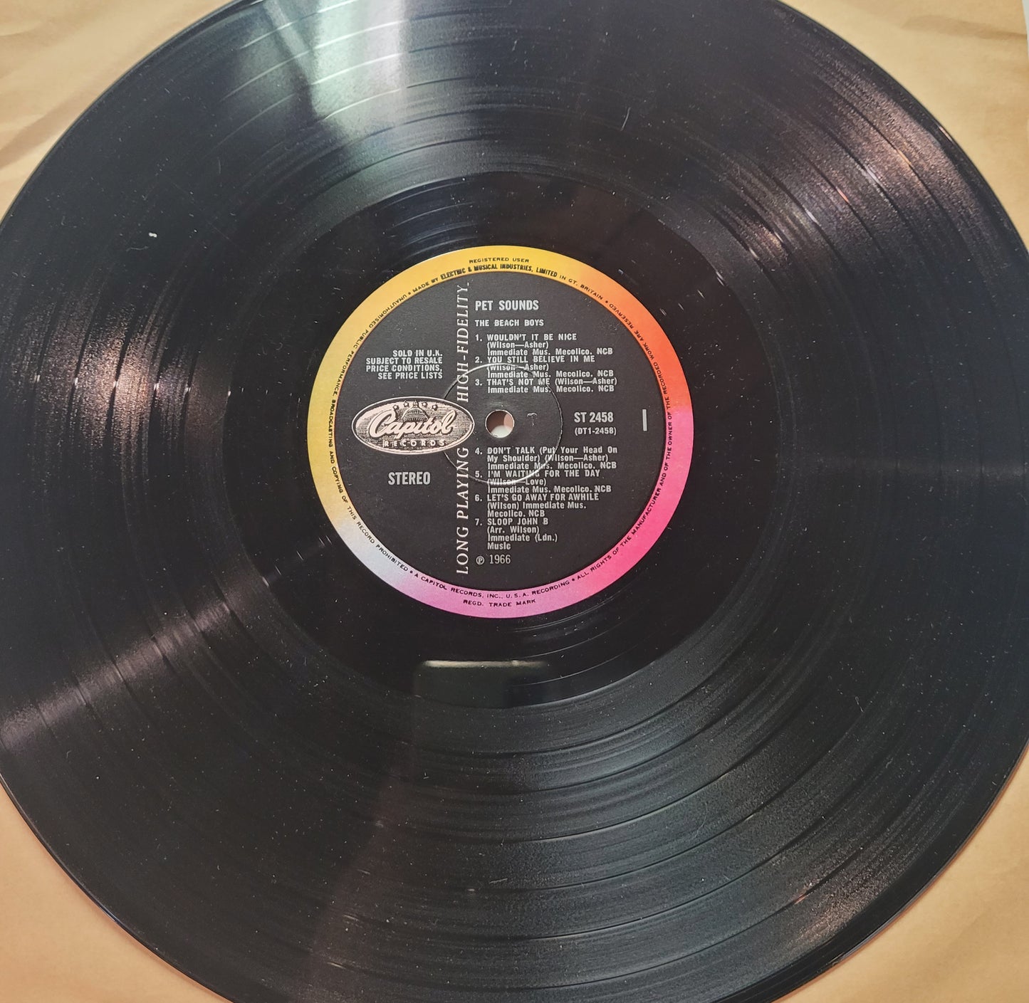 The Beach Boys Pet Sounds. Original 1966 U.K. Stereo pressing in VG+ / VG+ condition