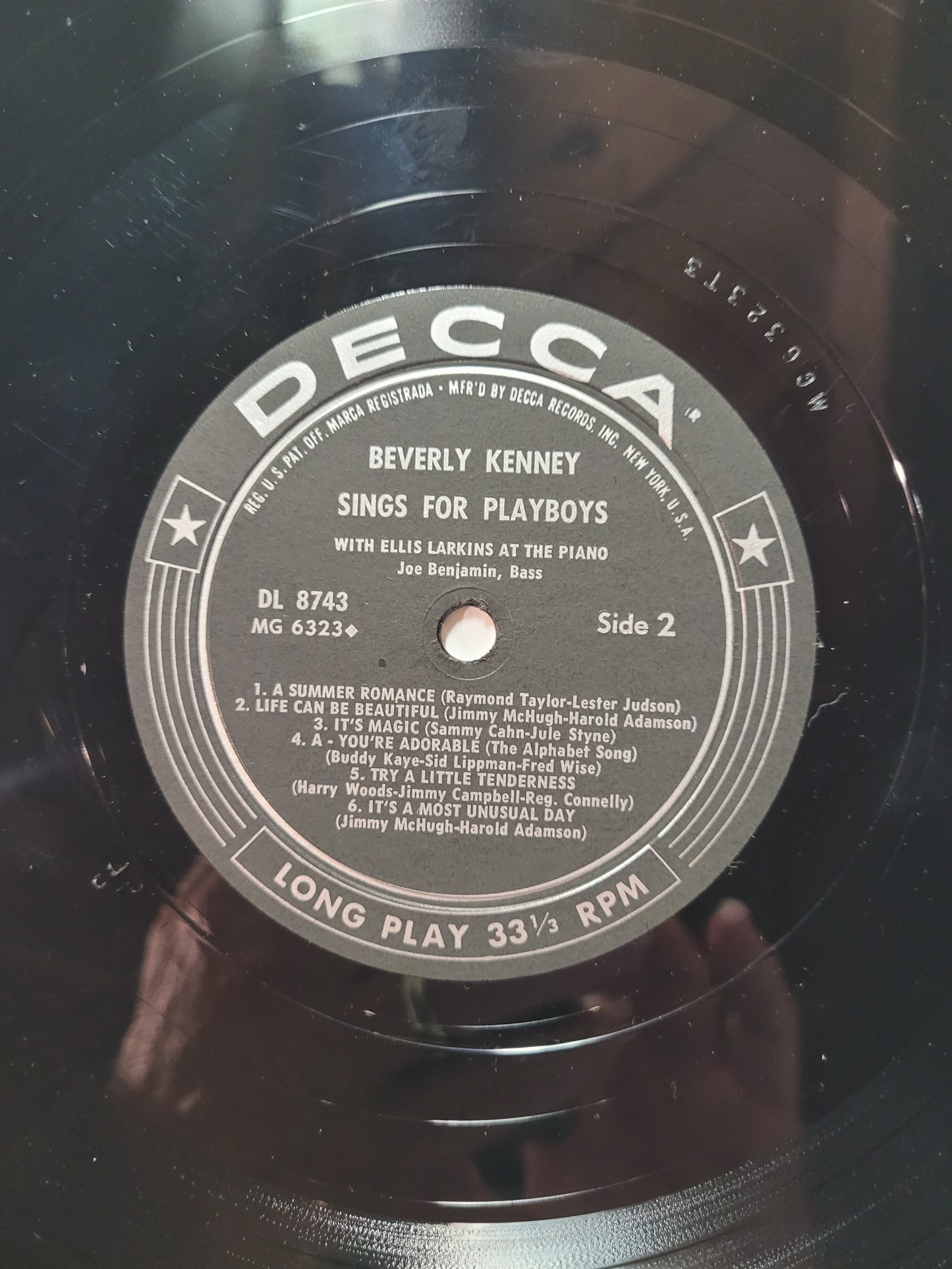 Beverly Kenney – Sings for Playboys (Original Decca Pressing, Complete with Inserts)