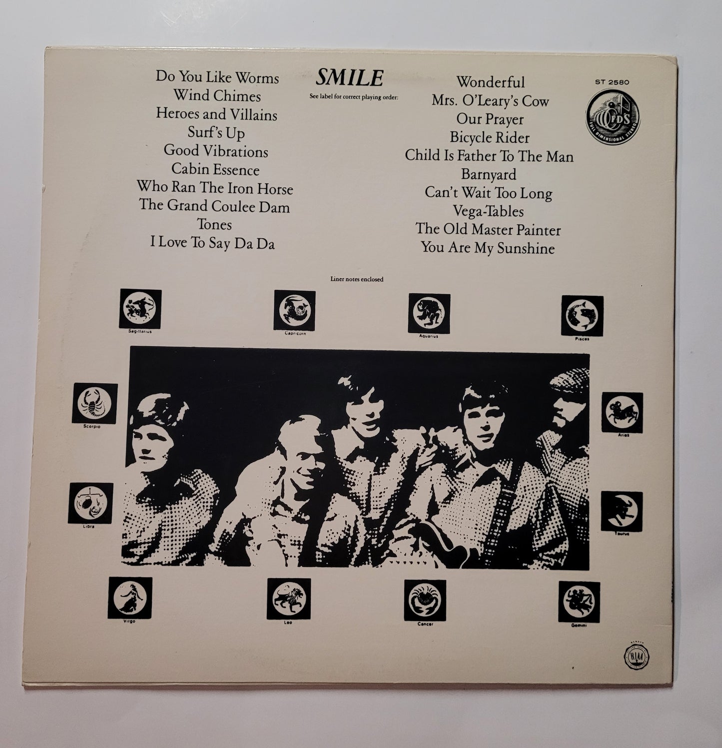 Beach Boys : Smile Second Edition Original 1985 Pressing
