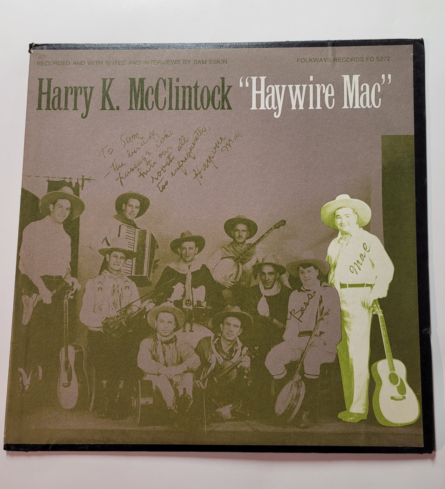 Harry K. McClintock - Haywire Mac (1972 Folkways Pressing) with Booklet