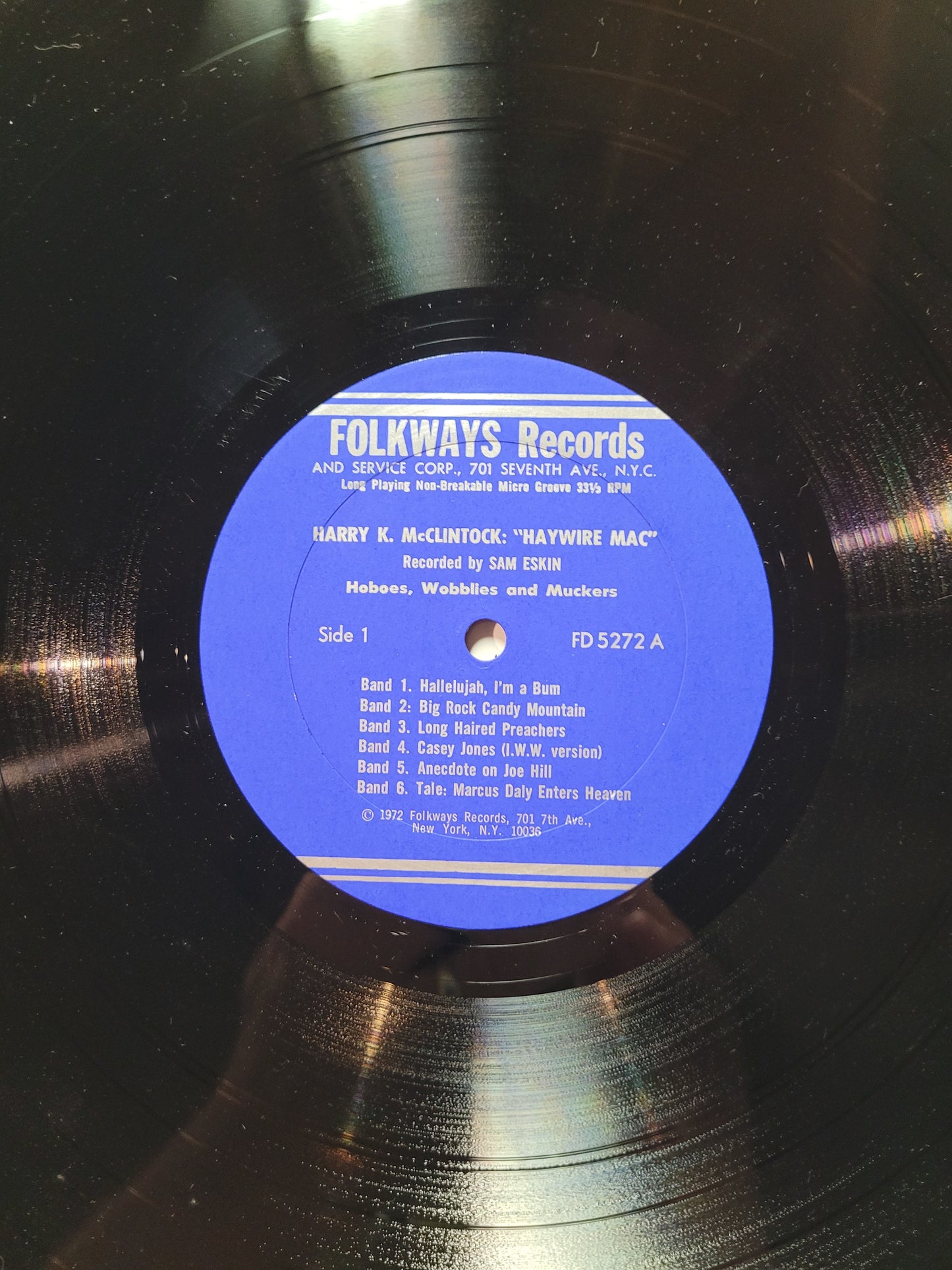 Harry K. McClintock - Haywire Mac (1972 Folkways Pressing) with Booklet