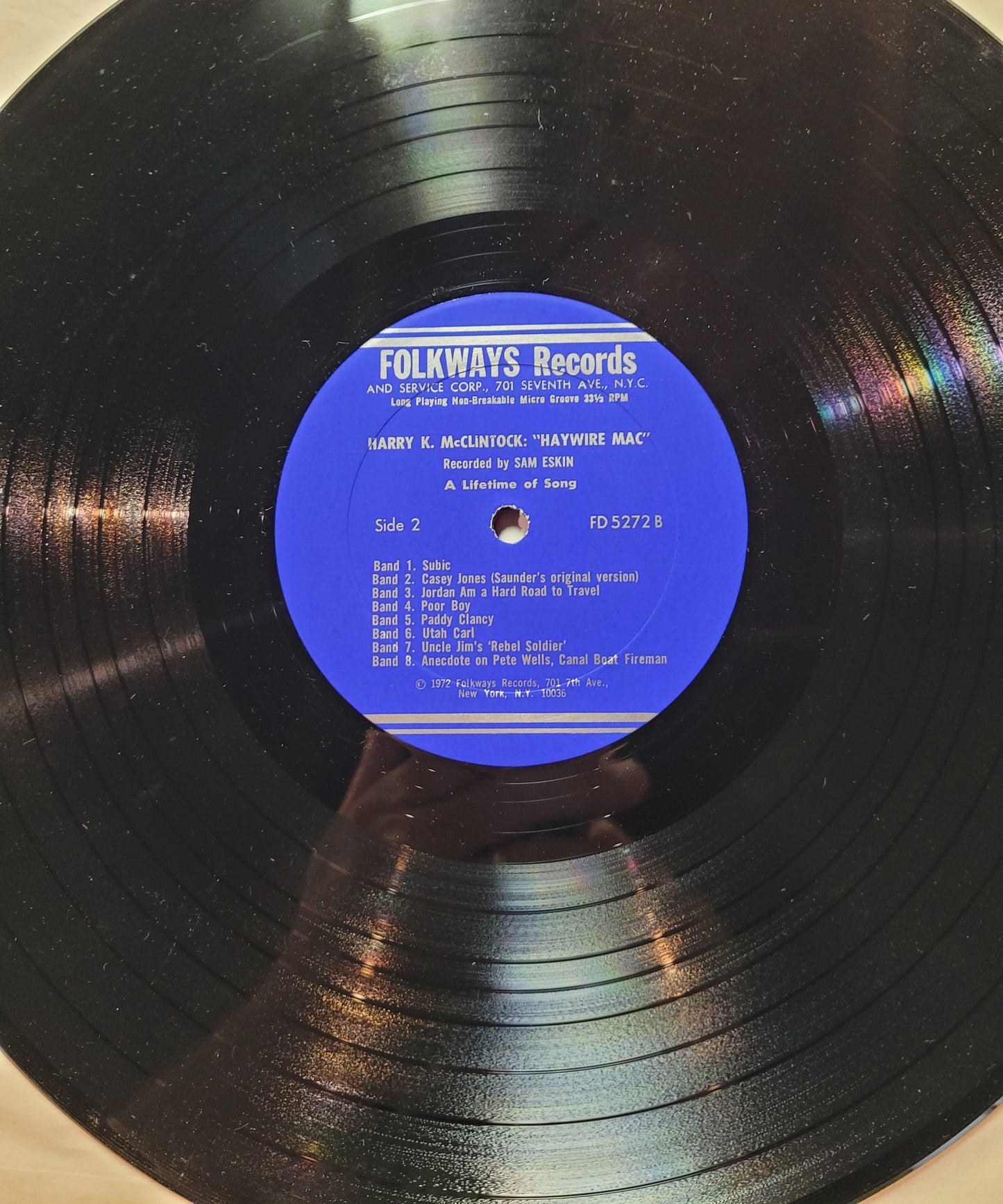 Harry K. McClintock - Haywire Mac (1972 Folkways Pressing) with Booklet