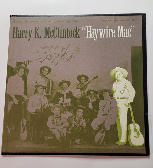 Harry K. McClintock - Haywire Mac (1972 Folkways Pressing) with Booklet