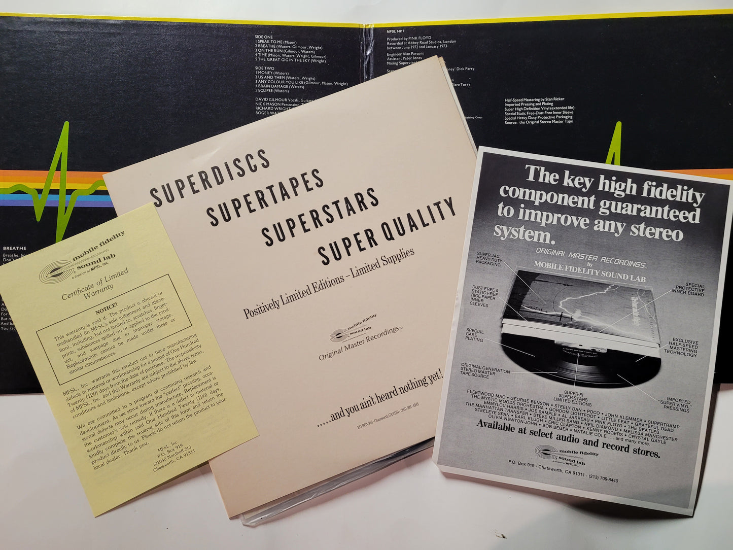 Pink Floyd – The Dark Side Of The Moon (Mobile Fidelity Sound Lab Pressing MFSL 1-017)