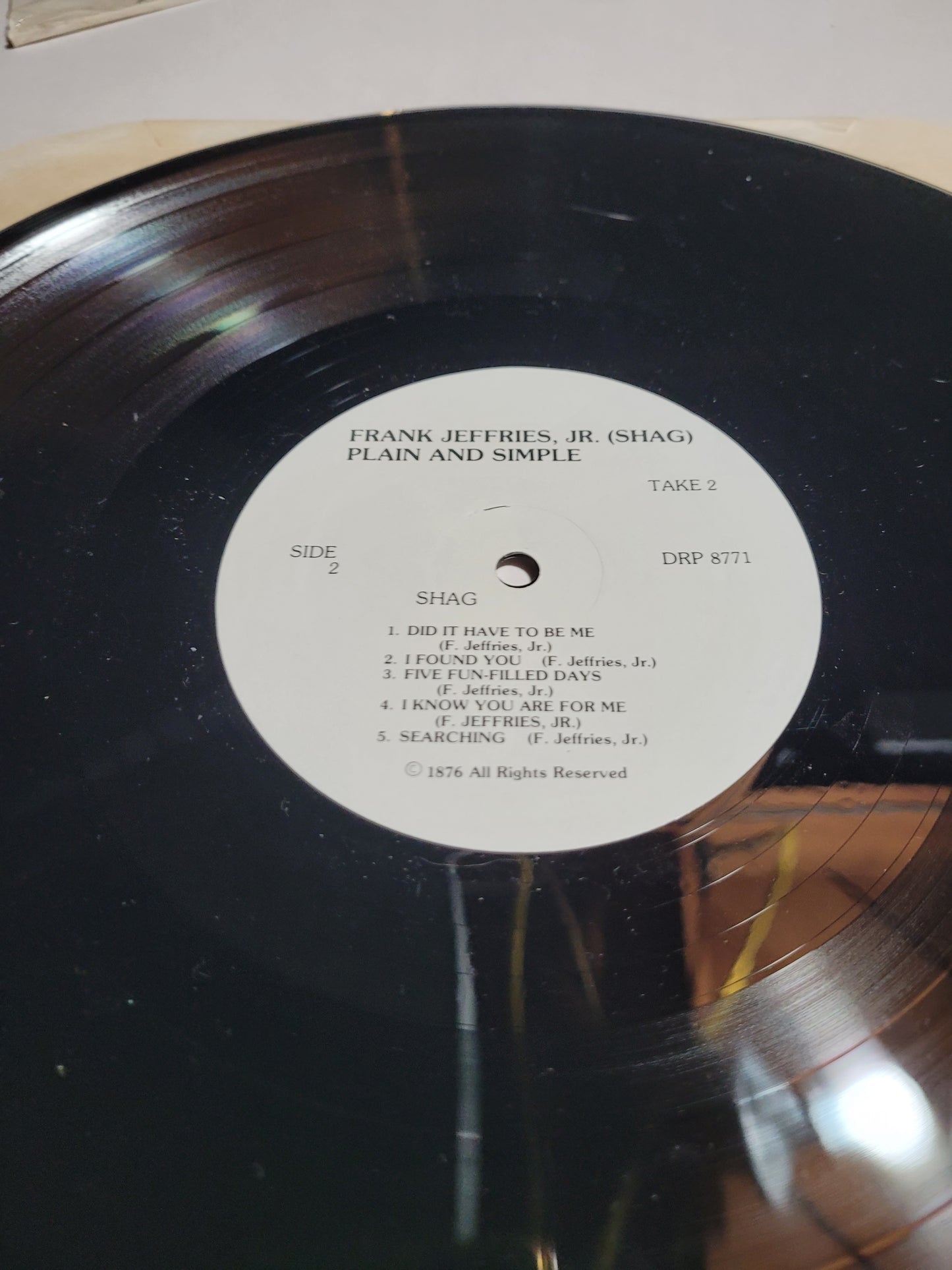 Frank E. Jeffries Jr. – Plain and Simple LP