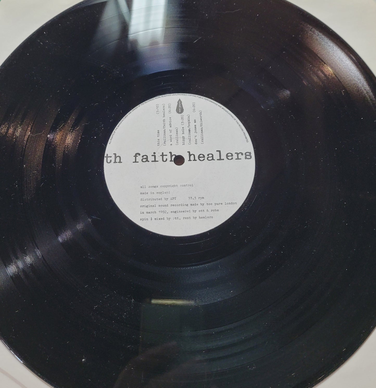 The Faith Healers – Lido LP (UK Pressing, 1992)