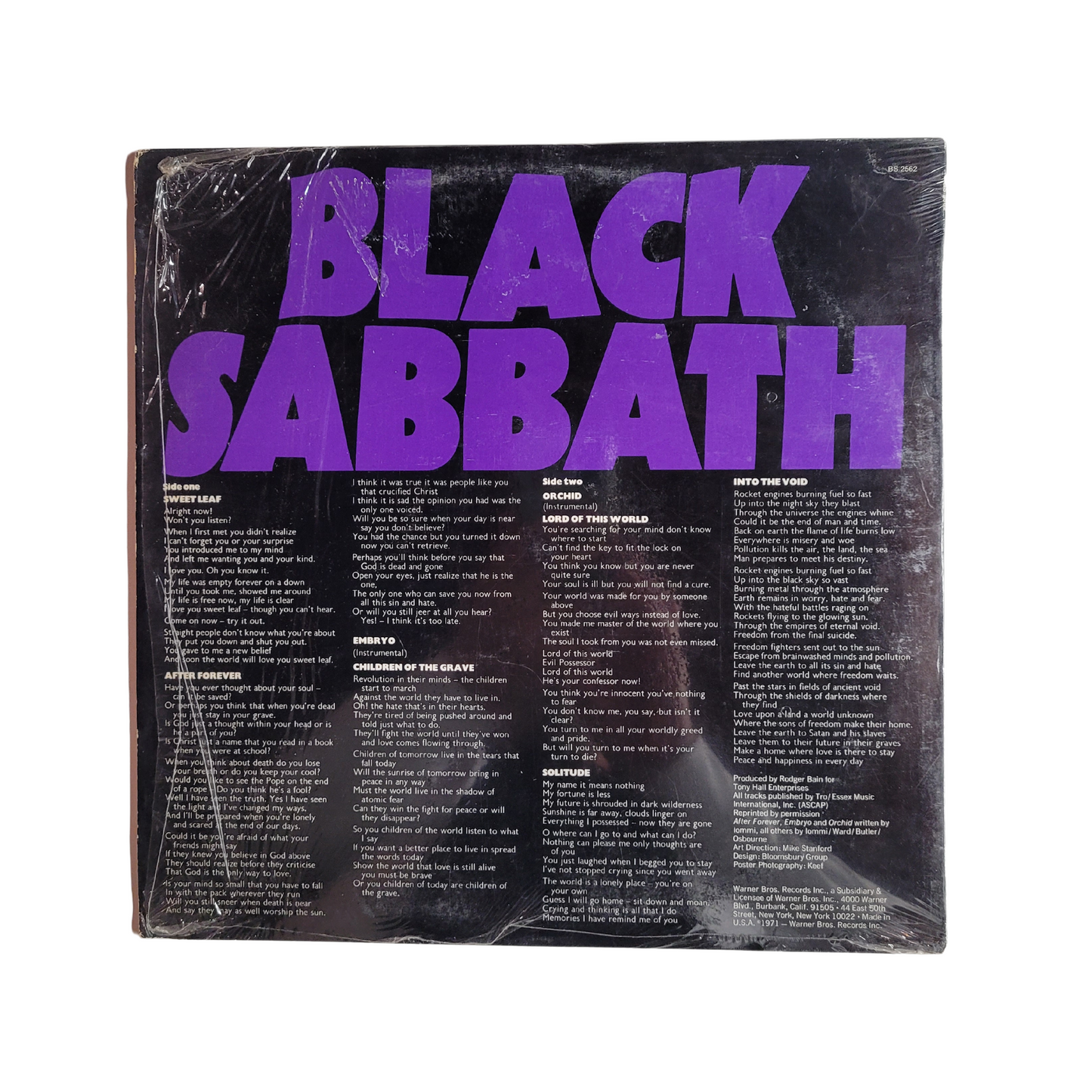 Black Sabbath – Master of Reality (Original US Pressing with Poster)