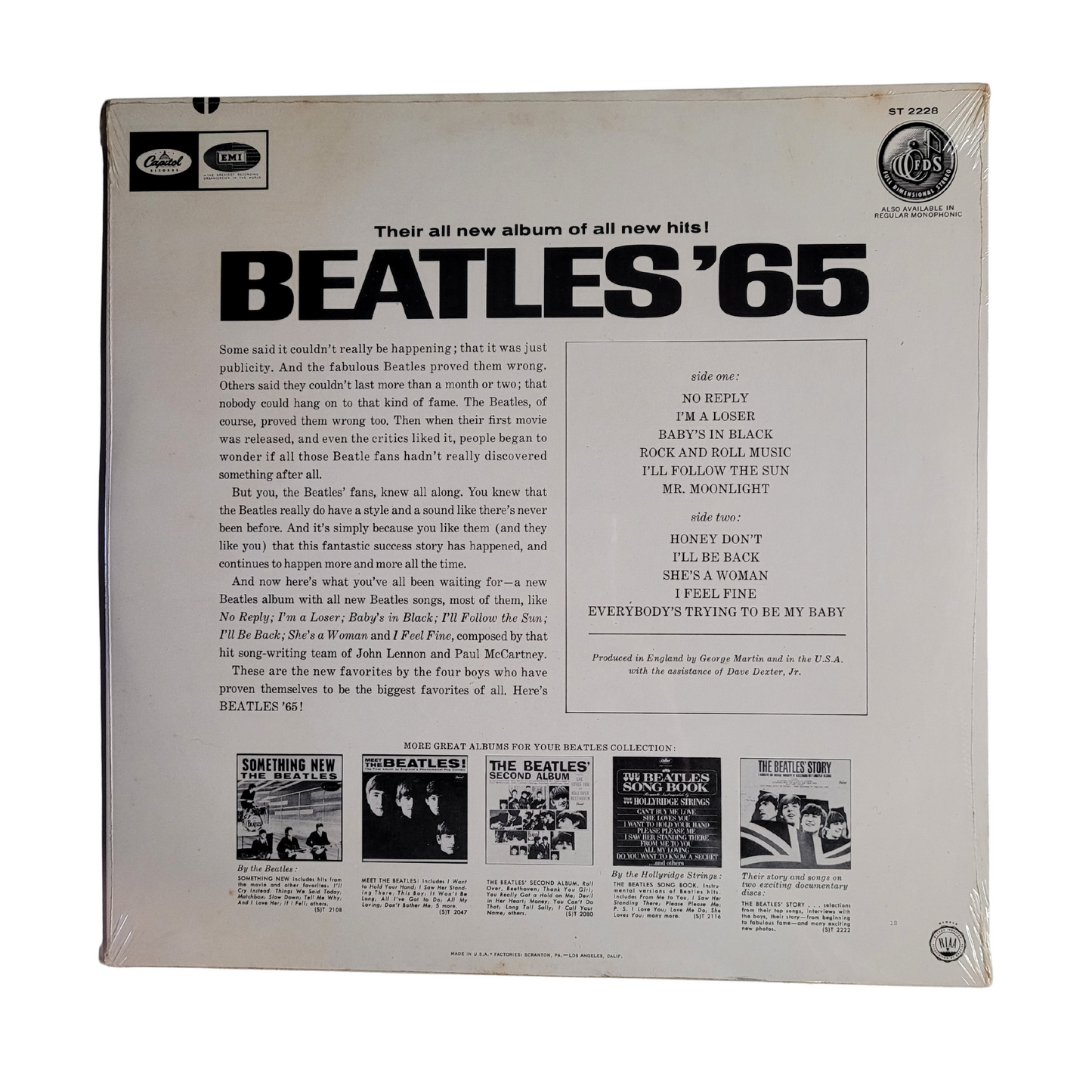 Beatles – The Beatles '65 (Sealed 1971 Apple Label Los Angeles Pressing)