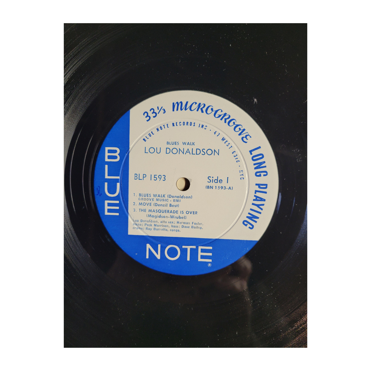 Lou Donaldson – Blues Walk (Blue Note 1593, 1959 Deep Groove Mono RVG "Ear" Pressing)