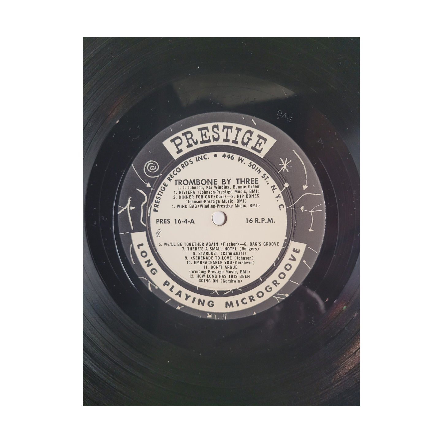 Trombone By Three by Jay Jay Johnson, Kai Winding and Bennie Green. 16 RPM Record